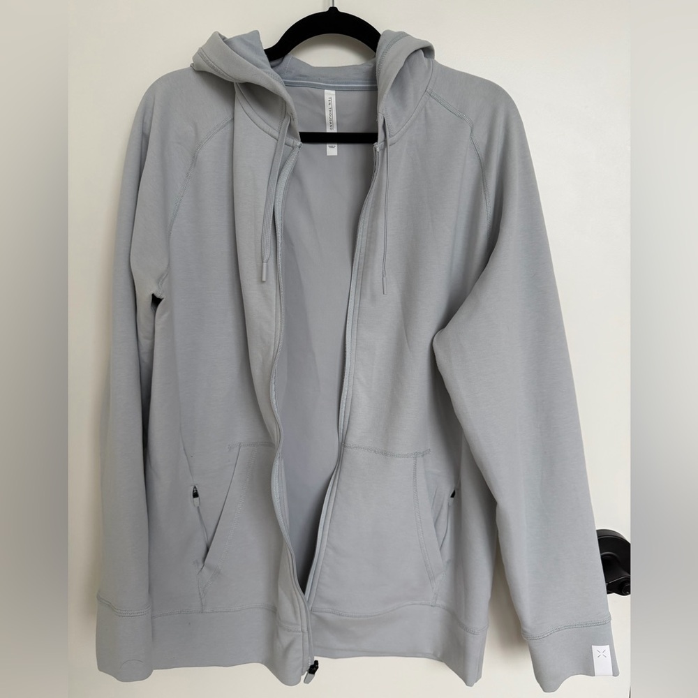 Ten Thousand Medium Gray Zip Up Hoodie